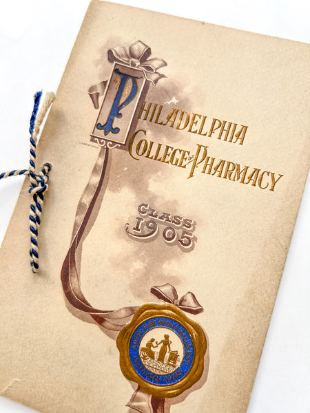 Philadelphia College of Pharmacy Class of 1905 Commencement Program