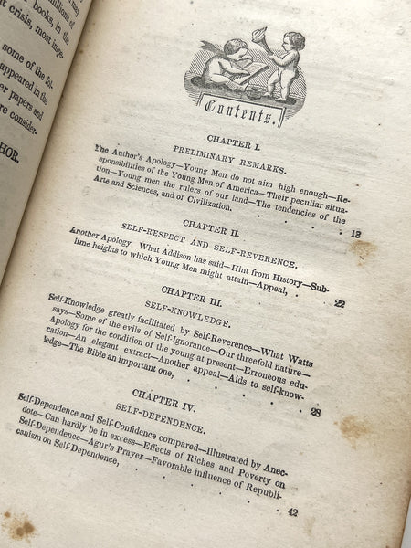 Gift Book For Young Men; or Familiar Letters on Self-Knowledge, Self-Education, Female Society, Marriage &c.