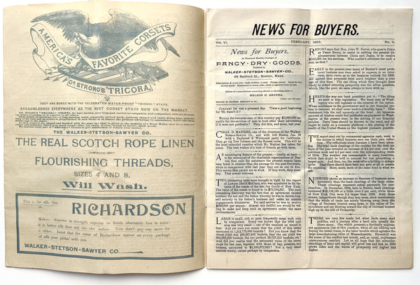 News for Buyers: An illustrated catalogue of fancy dry goods (Vol. VI, No. 6. February, 1895)