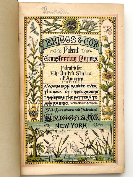 Briggs' & Co. Patent Transferring Papers, Patented for the United States of America