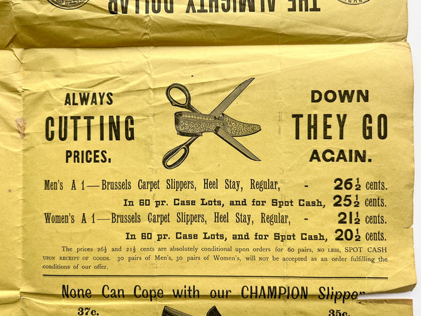 January, 1894. Trade Revivers. Underbuy. Undersell. (Osborne's Shoe Manufactory circular)