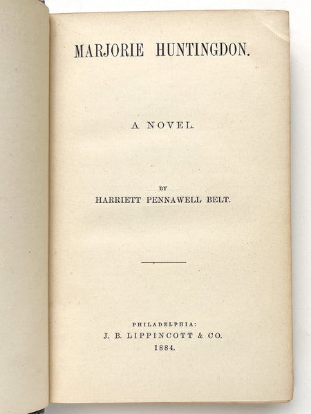 Marjorie Huntingdon: A Novel