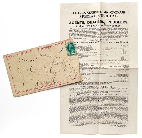 Hunter & Co.'s Special Circular to Agents, Dealers, Peddlers, And all who wish to Make Money