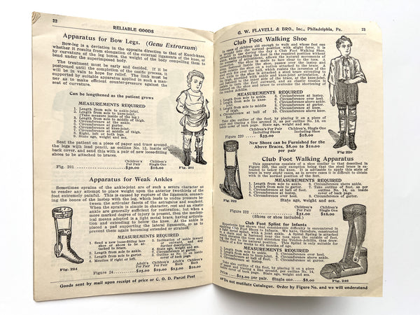 Illustrated Catalogue of Reliable Goods: Abdominal supporters, elastic stockings, knee caps, suspensory bandages, anklets, orthopaedic apparatus, trusses, etc.