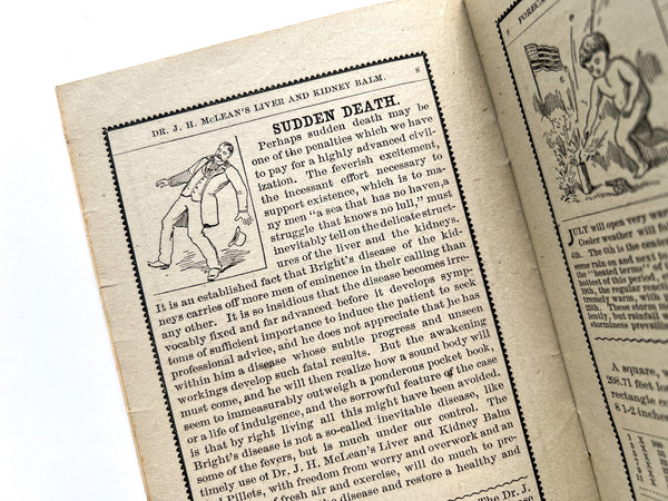 Dr. J. H. McLean's Book of Useful Information, with weather forecasts and storm chart by Rev. Irl R. Hicks, the "Storm Prophet."