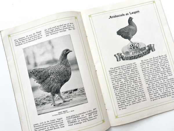 W. D. Holterman, Fancier [Aristocrat Chickens catalog]