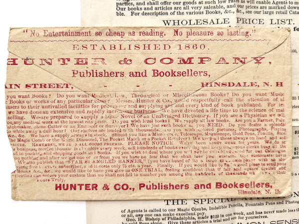 Hunter & Co.'s Special Circular to Agents, Dealers, Peddlers, And all who wish to Make Money