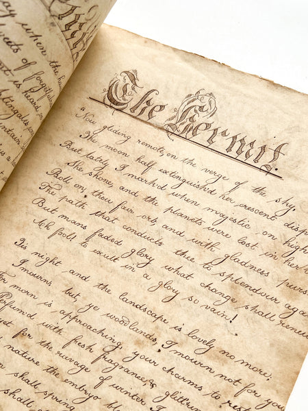 "Let virtue be..." calligraphic manuscript copybook
