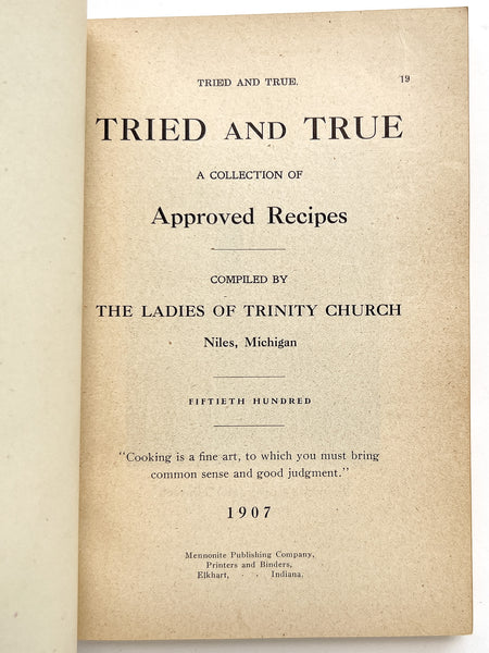 Tried and True: A Collection of Approved Recipes