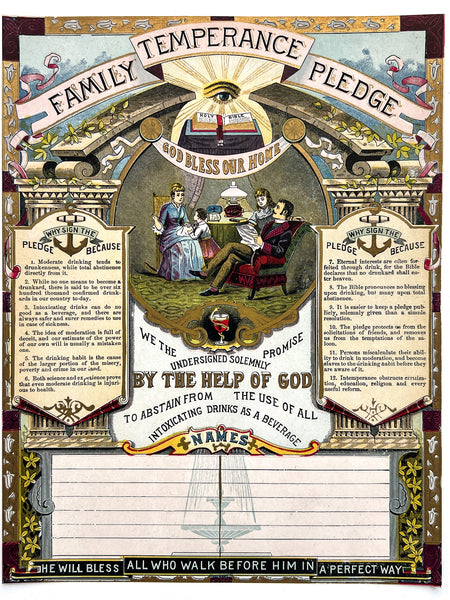 Family Temperance Pledge (caption title)