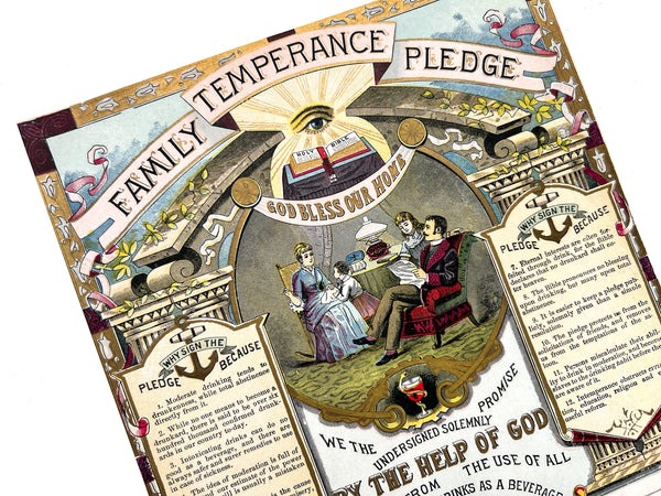 Family Temperance Pledge (caption title)