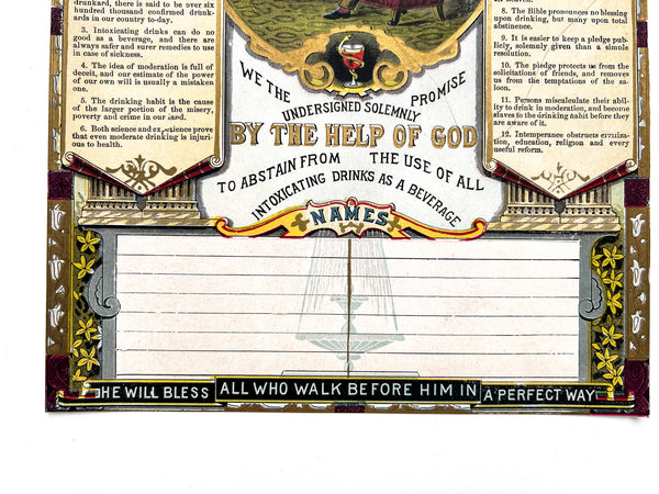 Family Temperance Pledge (caption title)