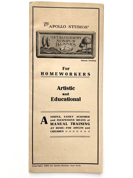 The Apollo Studios' Metalography "Nonrub" Blanks for Homeworkers. Artistic and Educational...