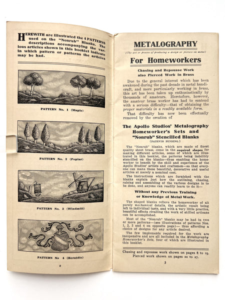 The Apollo Studios' Metalography "Nonrub" Blanks for Homeworkers. Artistic and Educational...