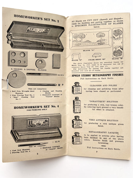 The Apollo Studios' Metalography "Nonrub" Blanks for Homeworkers. Artistic and Educational...