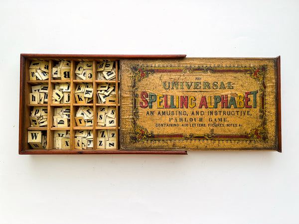 The Universal Spelling Alphabet: An Amusing, and Instructive, Parlour Game. Containing 400 Letters, Figures, Notes, &c.