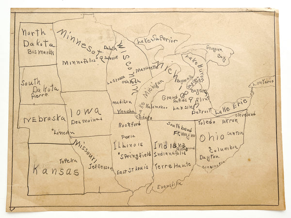 The Dorothy Hess child art special (with bonus map of the American Midwest)