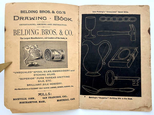 Slate Drawings for the Young Folks, compliments of Belding Bro's & Co. Silk Manufacturers