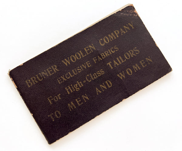 Bruner Woolen Co. advertising pocket book