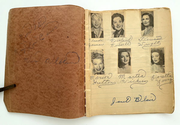 Mary Lou Carson’s Homemade 1950s Movie Star “Autograph” Scrapbook Album