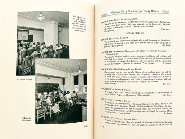 A School for Girls: Catalogue for the National Park Seminary for Young Women 1934-1935