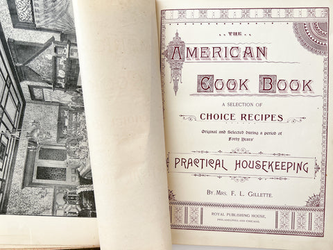 The American Cook Book: A Selection of Choice Recipes... and Practical Housekeeping