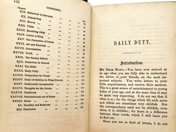 Daily Duty: A Book for Girls