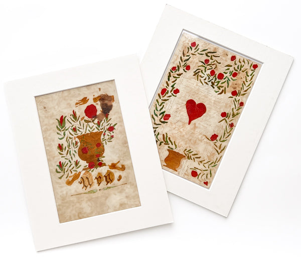 Illustrated manuscript token of remembrance, friendship, and hedged professions of love