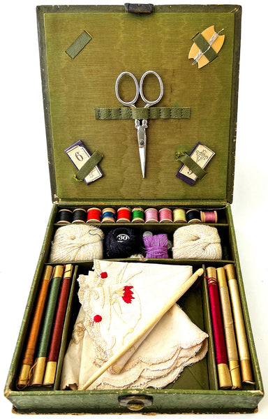 Early 20th century children's sewing box made in Germany