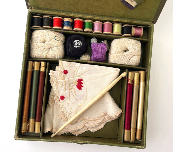 Early 20th century children's sewing box made in Germany