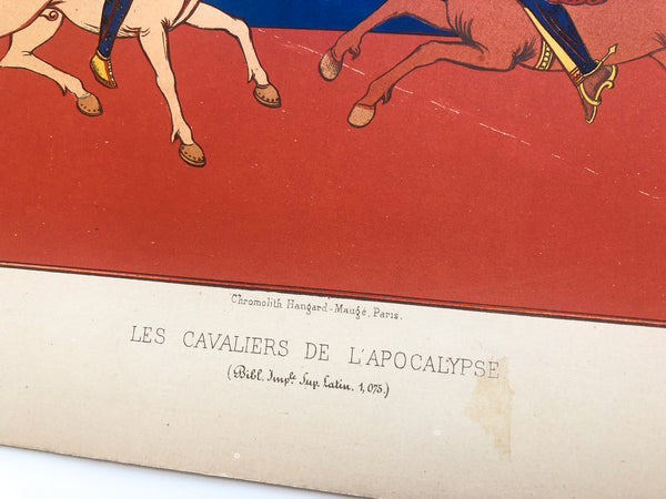 Les Cavaliers de L'Apocalypse (single plate from 'Les Arts Somptuaires')