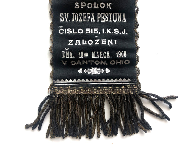 1906 Slovak FCSU badge with pendant