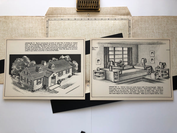 PERSPECTOGRAPH (Milton Bradley perpective drawing apparatus)
