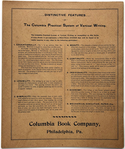 Columbia Practical System of Vertical Writing (Common School Course No. 3)