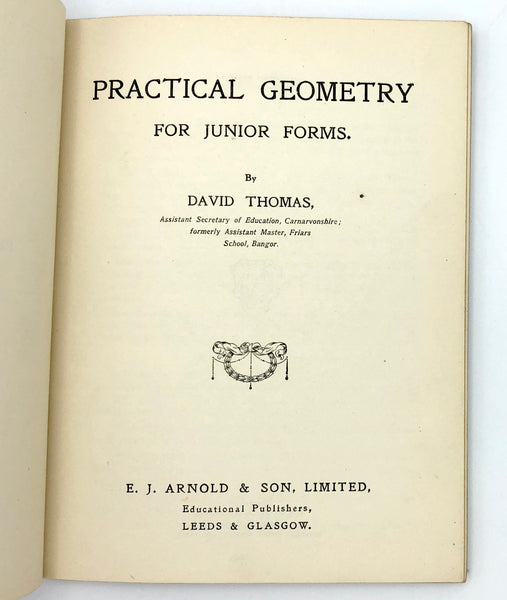 Practical Geometry for Junior Forms
