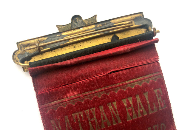 Fraternal Society Memoriam Ribbon Badge, ca. 1900