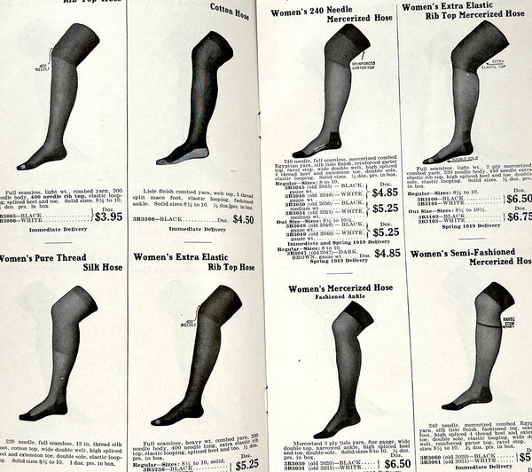 Foot Rest Hosiery December 1918 Catalogue No. B8448