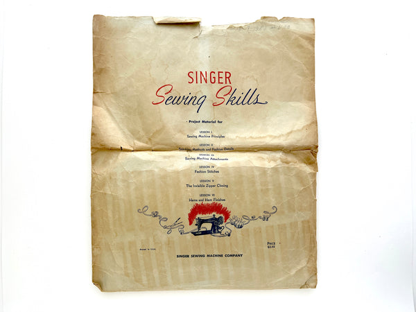 Singer Sewing Skills Kit with Outline of Student's Lessons