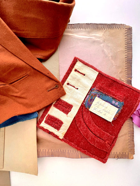 Tailor's garment construction models from sewing course, ca. 1940 [Travaux du manche tailleur pour cours de couture]