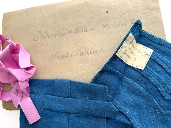 Tailor's garment construction models from sewing course, ca. 1940 [Travaux du manche tailleur pour cours de couture]