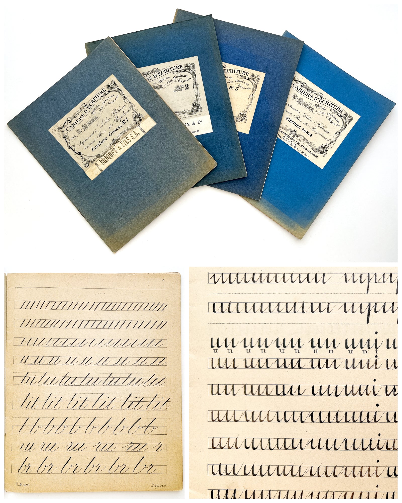 Cahier d'écriture Cursive – Calligraphie: Livre de pratique - 150 pages  (French Edition): 9798589490497: Recinos, Oscar: Books 