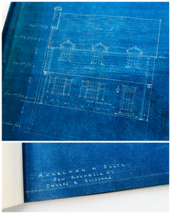 Original set of blueprints for Colonial Revival House and Garage in New Rochelle, NY
