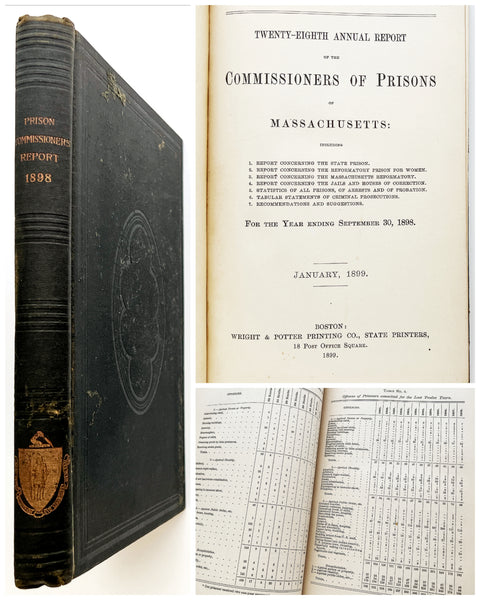 Twenty-Eighth Annual Report of the Commissioners of Prisons of Massachusetts... for the Year Ending September 30, 1898. (Public Document No. 13. January, 1899.)