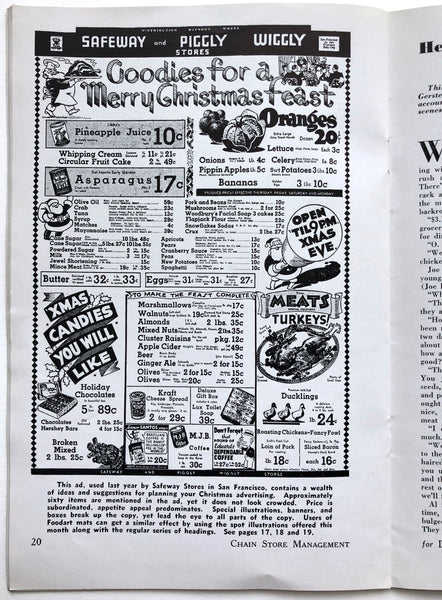 Chain Store Management; Vol. XI [11], No. 12: December, 1935 (Christmas edition)