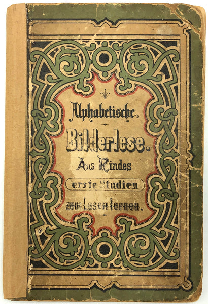 Alphabetische Bilderlese (1850s German Fraktur ABC)