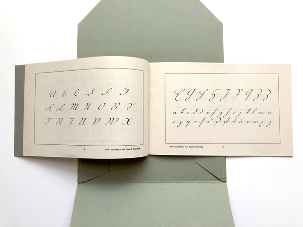 Kunstschriftmappe Beispielen... (Lettering/Calligraphy guide and practice book in original envelope)