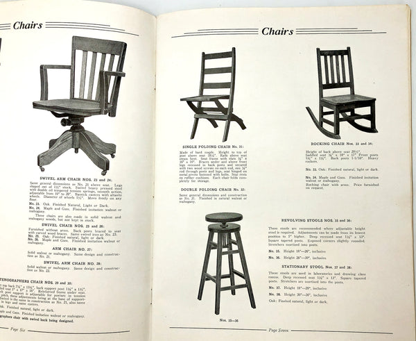 Wood and Metal Furniture Manufactured by the Industrial Department, Virginia State Penitentiary