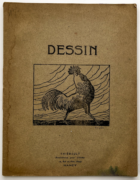 Cahier de dessin / student sketchbook of perspective drawings, ca. 1940