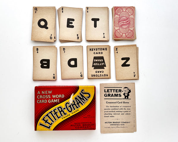 Letter-Grams: A New Cross Word Card Game (Milton Bradley #4141)