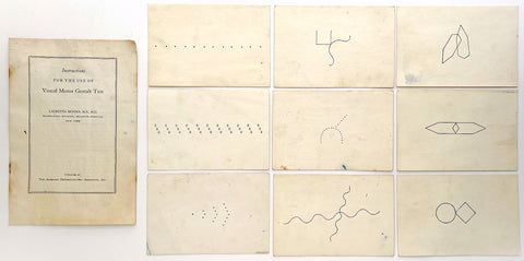 Instructions for the Use of Visual Motor Gestalt Test (complete with 9 cards)